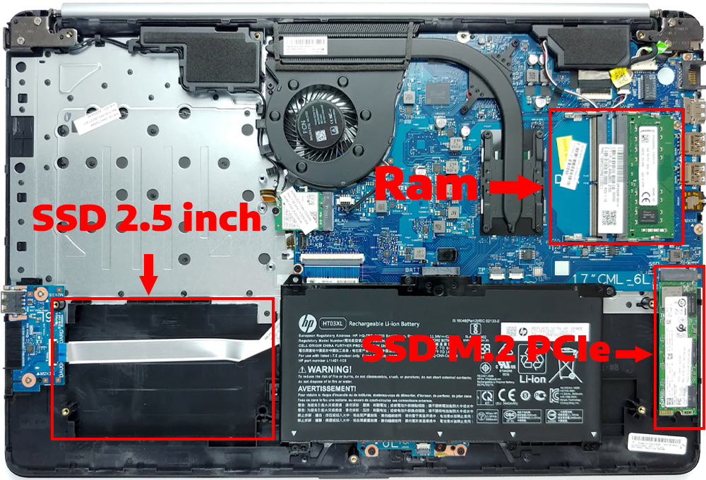 Nâng cấp Ram, SSD Laptop HP 470 G7